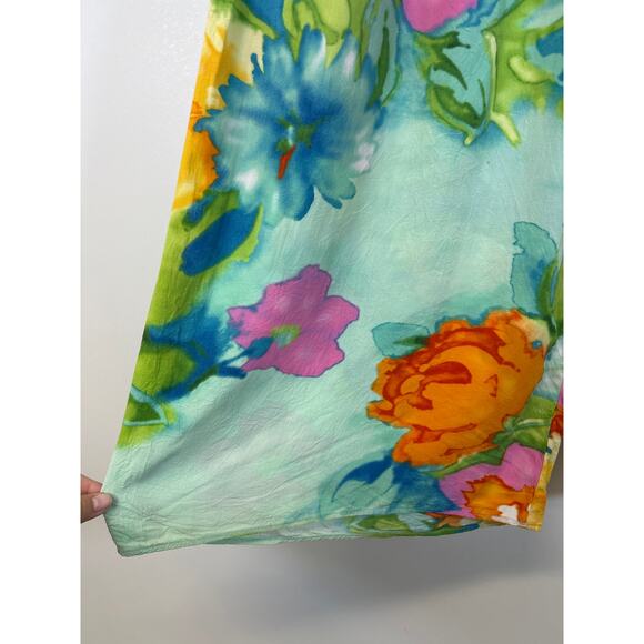 Jams World Women’s 2-Piece Set | Tropical Floral Top & Wide-Leg Pants Women’s XL - Picture 6 of 7